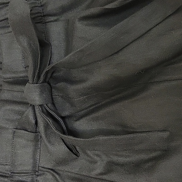 Express High Waist Black Linen Blend Shorts. Womens Small New With Tags - Picture 2 of 6